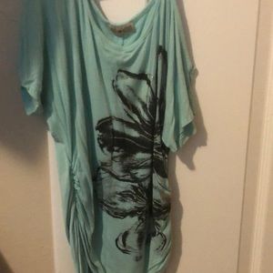 One open shoulder too